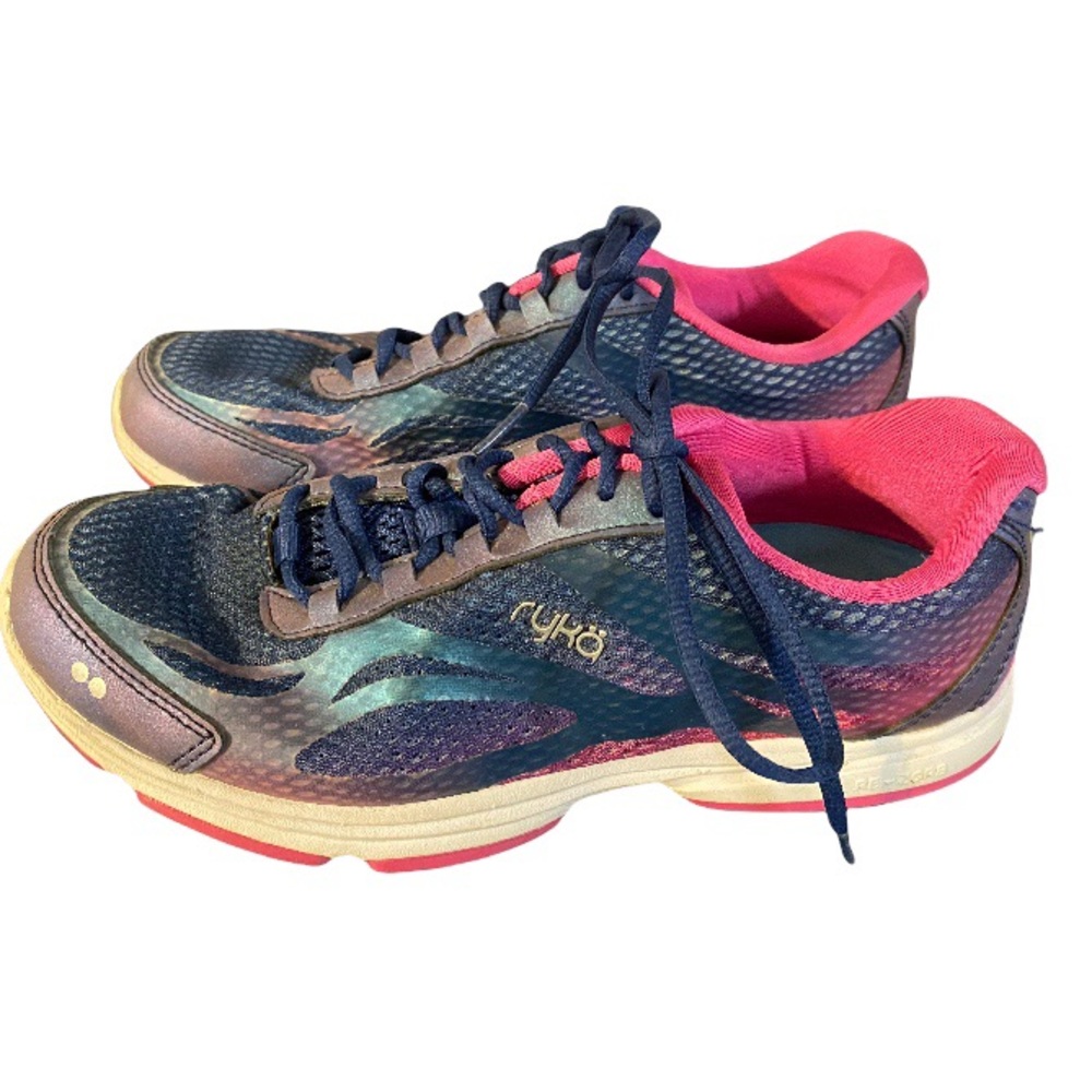 Ryka Womens Devotion Plus 2 Walking Shoe Blue Pink Purple Size 8M US